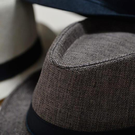 Karond nouveau produit top chapeau hommes et gentleman chapeau d'été rétro de mode britannique jeunesse hommes et femmes lin jazz chapeau décontracté de soleil de soleil.