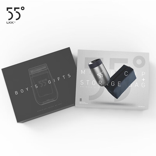LKK55度降温杯五十五度智能速冷杯子55度恒温杯情侣定制礼品 55℃ 保温杯 (LKK55度杯)魔色礼盒-白