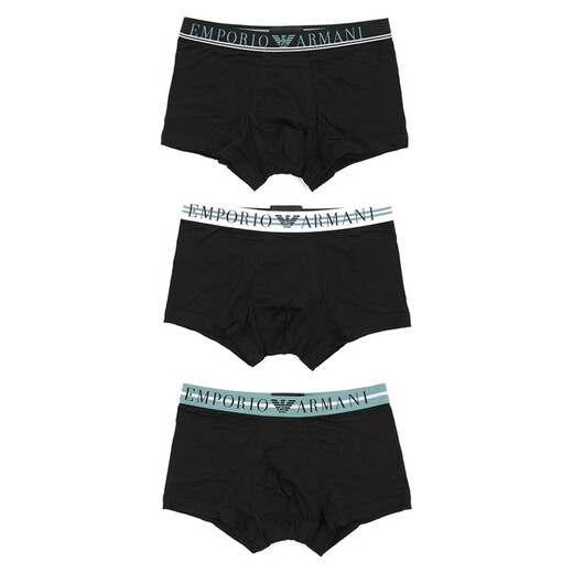 ARMANI/Armani EA 3-piece men's comfortable and fashionable boxer pants boxer underwear 111357 3F723 12082 3 pieces S