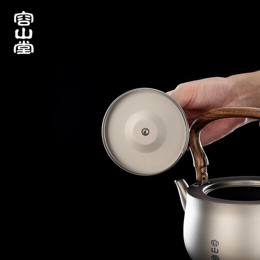 
Rongshantang pure titanium kettle teapot outdoor teapot large capacity teapot cooking stove electric pot health pot Pure titanium kettle-Xuanwu pot 1050ml