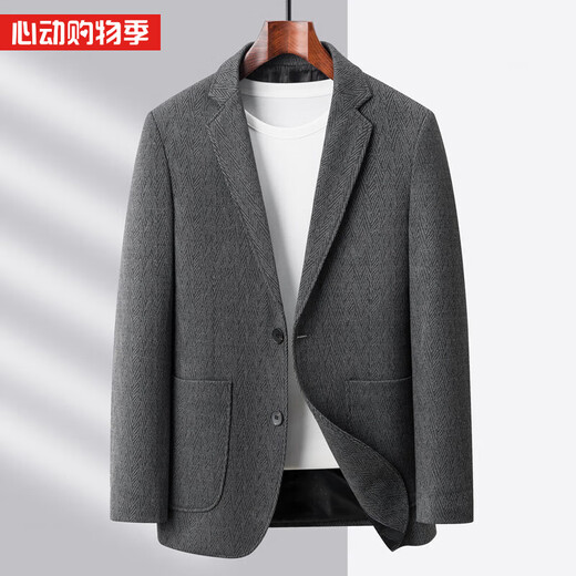利朗同款春季男士常规款休闲西装外套春活力潮流 深灰色利郎（LILANZ） 2XL利郎（LILANZ）