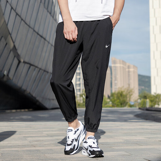 耐克（NIKE）男装运动套装 新款运动休闲时尚马甲训练束脚梭织长裤 两件套 FB7374-010+FB7498-010 S