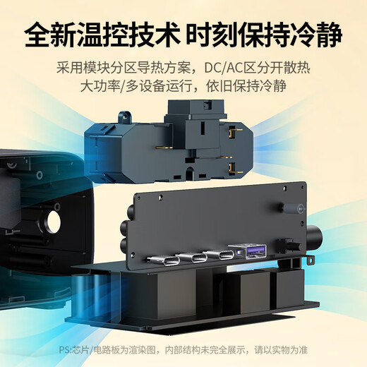 绿联智充魔盒USB插排氮化镓100W快充插线板桌面充电站多功能一转多插座转换器带线排插含Type-C数据线