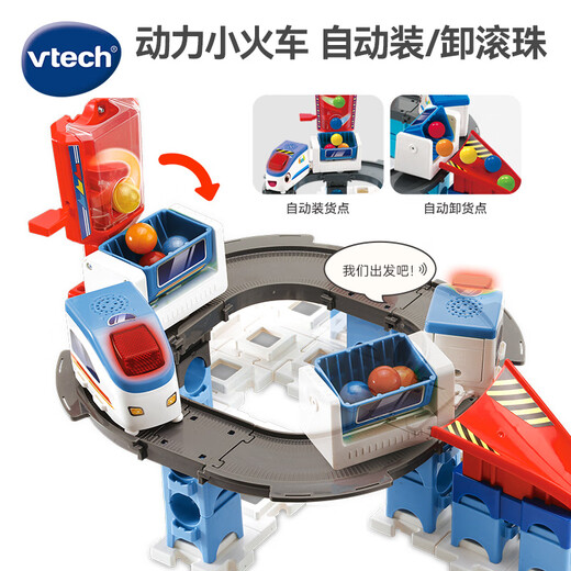 VTech Blocs Blocs Train Tracks grandes particules Building Steam Teaching Children Toys Boys and Girls 1er juin Gift pour la journée pour enfants