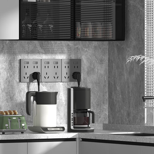 International Electrician (FDD) Type 86 switch socket, two-position ten-hole socket, 2-open 10-hole wall power supply large panel, two-position ten-hole socket, white