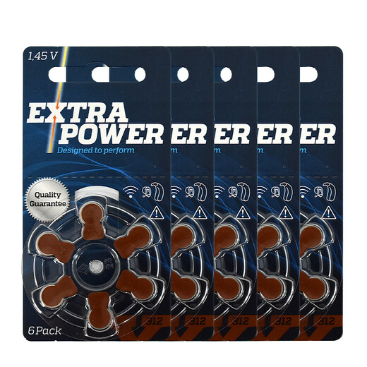 Hörgerätezubehör Batterie Zink Luft Extra Mercury-Free Button Batterie A10A13A312A675 Nr. 312 (5 Tafeln 30 Tabletten)