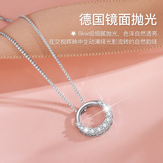 Fakou Necklace Women's Small Fresh Silver Pendant Brilliant Galaxy Clavicle Chain Birthday Gift for Girlfriend and Wife Brilliant Galaxy 11 stars represent single-minded love