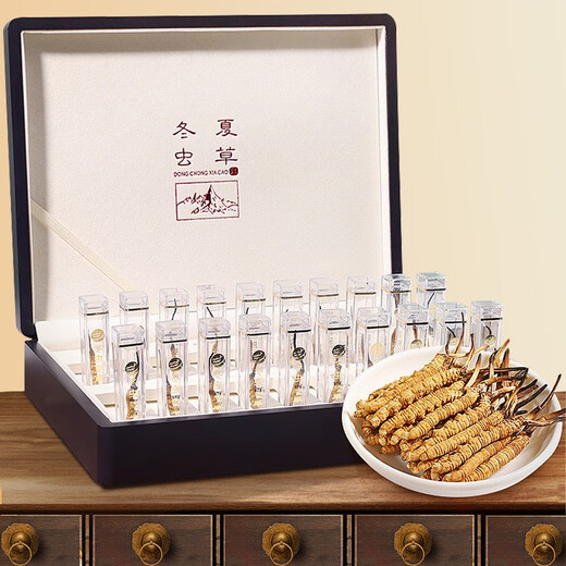 
Liwei Leopard Cordyceps gift box 4 pieces/gram 5g pack 20 pieces of high-altitude freeze-dried Cordyceps gift gifts for elders and leaders