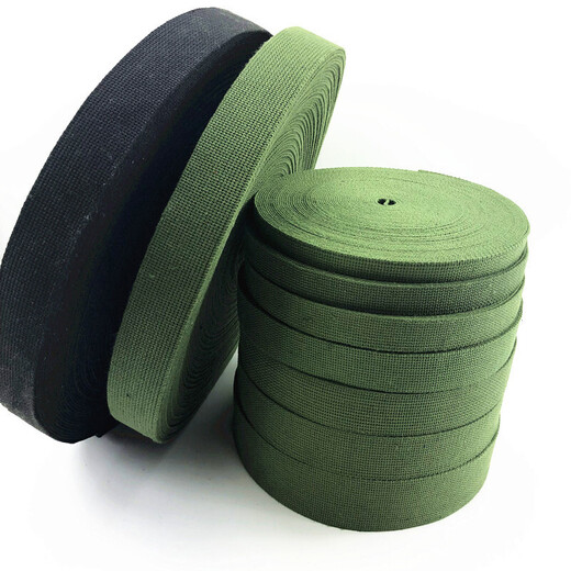 庄太太 帆布织带打包带马扎带捆绑带【军绿色4cm*20m/盘-厚度2mm】ZTT-9225B