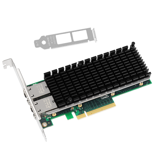 魔羯（MOGE）PCIE x8万兆网卡10G双口服务器电口Intel X540芯片英特尔82599高速 MC2267