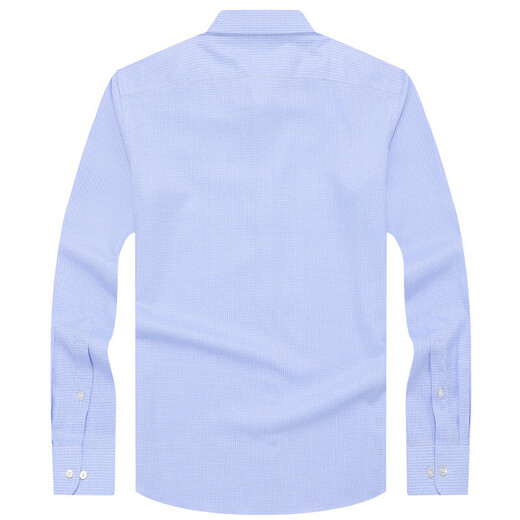 YOUNGOR shirt men's autumn and winter young men's casual formal shirt GLDP16387HJA blue plaid 40