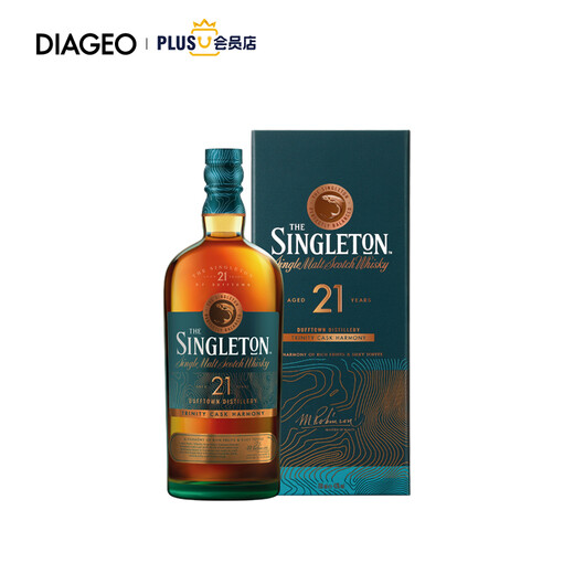 苏格登（Singleton）21年 达夫镇 苏格兰威士忌 700ml 43度 礼盒装 洋酒