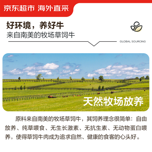 Jingdong Supermarket overseas direct pickled sirloin steak net weight 2.6Jin Jin is equal to 0.5kg (8-10 pieces) free 10 packs of black pepper sauce beef