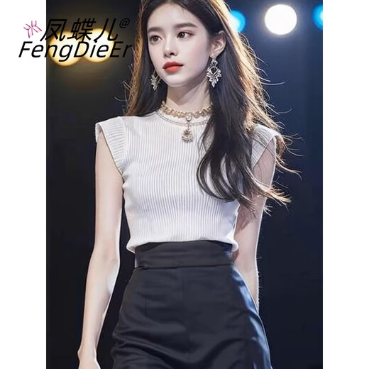 凤蝶儿连衣裙子夏天女装2025年新款韩版气质穿搭一整套感盐系轻熟显瘦 6296上衣+裙子 S