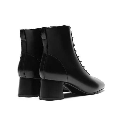Wahre Schönheitshirschstiefel Winterhirschhaut Hochwehr und schlanke Modestiefel für Frauen Y3523DD3 Black 35