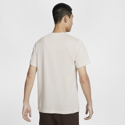 Nike Nike Tennis Uniform kurzärmeliges T-Shirt New Herren Rund Neck Sport T-Shirt Kulturelle Hemd bequem atmungsaktive Sportswear HF6218-104 [Hell Brown] XL