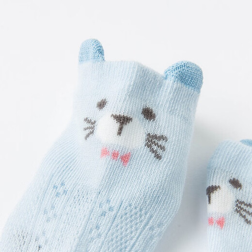 
David BELLA (DAVE/BELLA) [Two pairs] Children's clothing, fashionable lace children's socks, girls' short socks, new summer boy's baby socks, animal combination DBX16785 9CM (suggested foot length below 12cm)