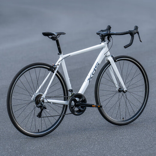 喜德盛（xds）公路自行车RC200入门休闲14速变速铝合金车架公路车 黑/银 510mm