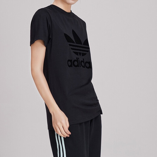 
Adidas Clover Women's Cloth New Sportswear Breathable Half-Sleeve Short-Sleeve T-Shirt DW3892 DU9856 L 38