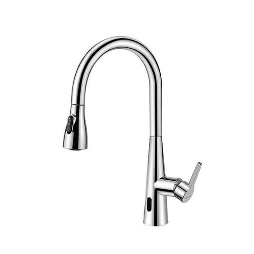 Fauce de cuisine oulin Hot et froid deux-en-un 304 robinet induction en acier inoxydable robinet rotatif gy9905 argent vif