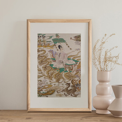 Ronghuashi Calligraphy photo frame blank calligraphy frame frame DIY handwritten calligraphy brush calligraphy decorative frame empty frame table A4 wood color frame [21*29.7cm] with jam paper