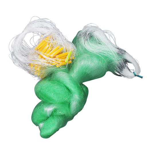 Imported three-layer sunken fishing net, thickened green silk sticky mesh, weighted fishing net, crucian carp, big silver carp, carp net, three-layer 1.5 meters high, 2 fingers, 40 meters weighted sunken net