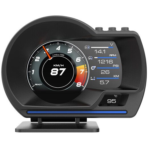 Self Anping Display HUD Head-up Display HD OBD LCD Instrument Fahrzeug Geschwindigkeit Wassertemperaturspannung Kraftstoffverbrauch Turbine Antrieb Computer Überwachung A501 Vereinfacht