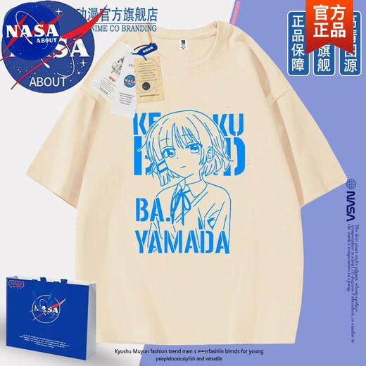 НАСА О официальном совместном бренде Lonely Rock Yamada Ryo Animation Японская круглая шея с короткими рукавами мужски и женские футболки