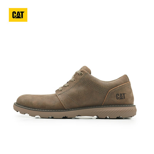 CAT卡特休闲皮鞋男士复古工装轻户外软牛皮防滑通勤鞋P725212N3AMC29 浅褐 42