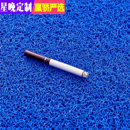 Star Night Thickened Silk Ring Floor Mat Anti-slip Silk Entry Door Mat Plastic Red Floor Mat Dust-proof Door Elevator Hotel Welcome Red 80*120cm (Thickened 15mm)