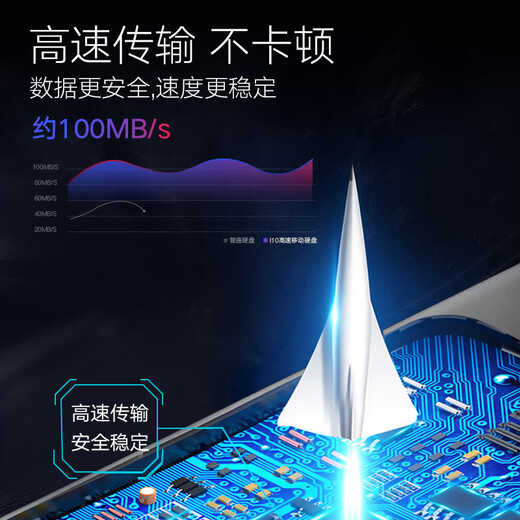 蓝硕移动硬盘大容量3.5英寸高速USB3.1机械企业级存储Type-c桌面存储外接 银色 6TB