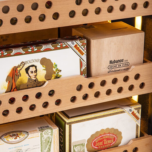 Baikelen Cigar Cabinet Double Door Constant Temperature and Humidity Tobacco and Wine Cabinet Tea Cabinet Beverage Cabinet Refrigerator Air-cooled Frost-free Household Commercial Large Capacity Zero Embedded Spanish Cedar Wood WIFI Ammonia Removal 1.9 Meters | Dual Temperature Zone | Red Wine + Cigar | Thin Section