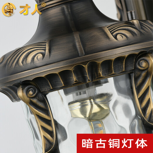 才人欧式庭院灯别墅花园景观灯室外防水路灯小区院子高杆灯 1头高杆灯（ALC-9856-1）