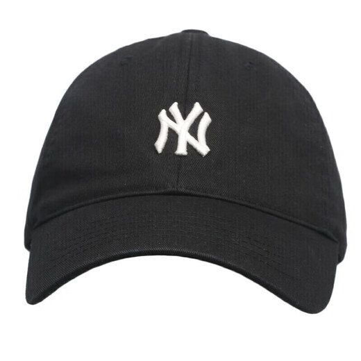 MLB men's and women's hats fashion small label soft top cap CP77 series baseball cap sports and leisure sun hat New York Yankees/Black F