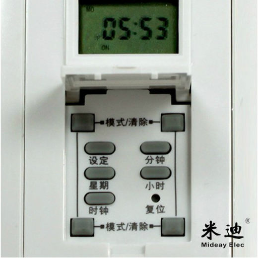 施韵令86型时控开关 全自动墙壁智能时间控制器微电脑广告灯定时器 米迪724(零火线)(2200W)