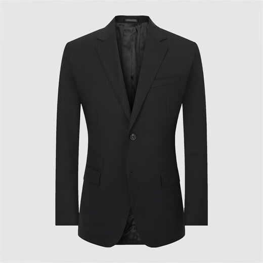 Angel Bird Business Formal Men's Suit (Top) Groom Wedding Suit KEBB241001U Black 44A