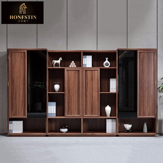 Hanfestin solid wood boss table, simple and modern new Chinese style executive table, general manager's office office furniture, custom president table and chairs 2.0m boss table