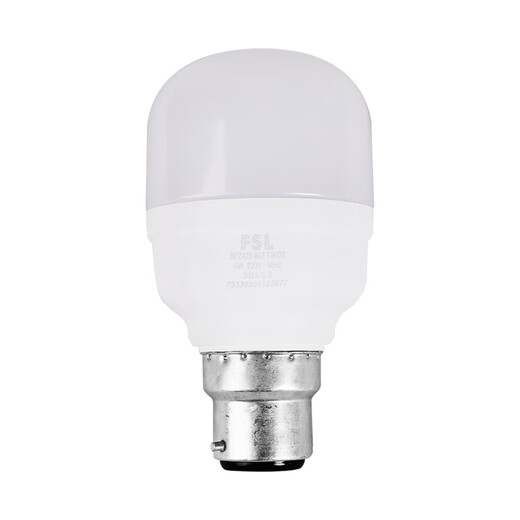 Foshan Lighting Foshan Lighting LED light bulb cylindrical bulb energy-saving bulb property light bulb lighting light source super bright B22 bayonet light bulb 5W white light (6500K)