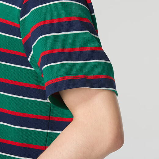耐克（NIKE）T恤男夏季新款运动POLO衫舒适透气休闲时尚潮流翻领条纹短袖 FN3897-410 L
