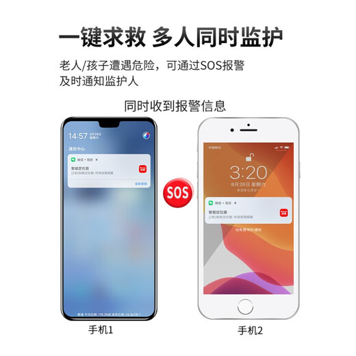 Newman anti-lost elderly dementia lost tracking 5gps and anti-lost device positioning version (accurate positioning + lock anti-tamper) one