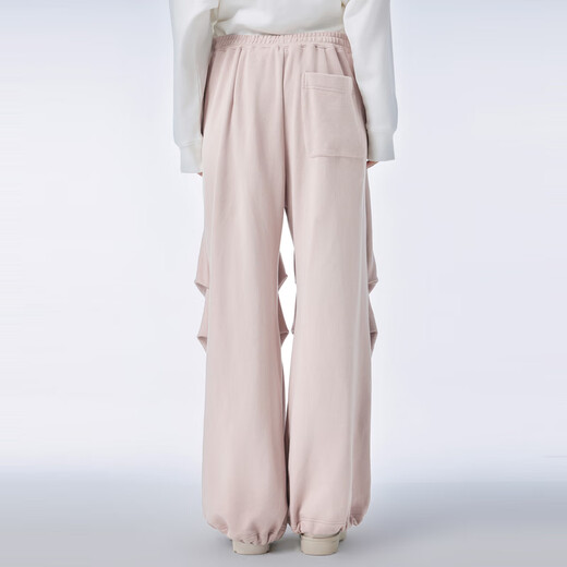 Jiangnan Buyi (JNBY) Frühlings- und Herbst-Frauen-Freizeithosen Baumwolle losen komfortabler Fallschirmjäger Squirt Weitbein Hose Pendeln 671/graues Pulver L.