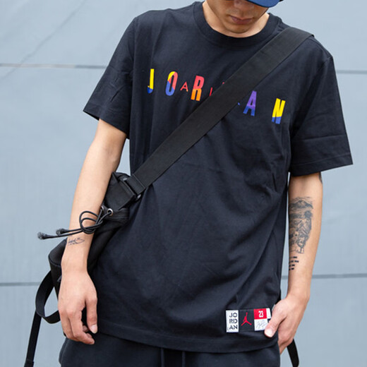 
Nike (NIKE) AJ men's short-sleeved T-shirt 2023 spring and summer basketball training sportswear loose and casual DM1463-010 S code/100-120Jin[Jin equals 0.5 kg]/165