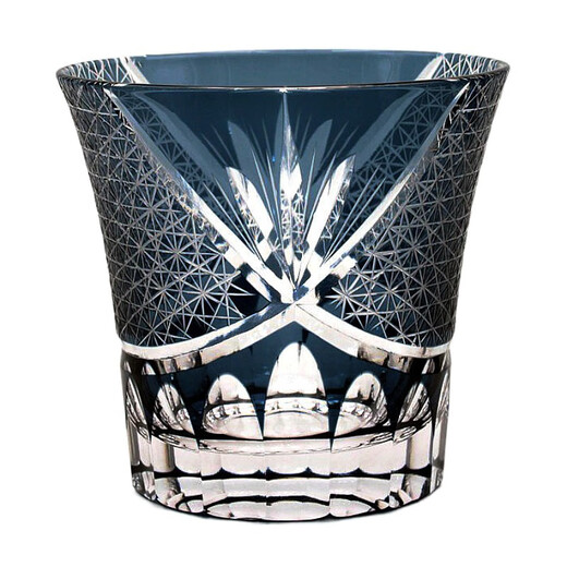 Japan imported Oriental Sasaki whiskey glass crystal glass Japanese-style Edo Kiriko home decoration red