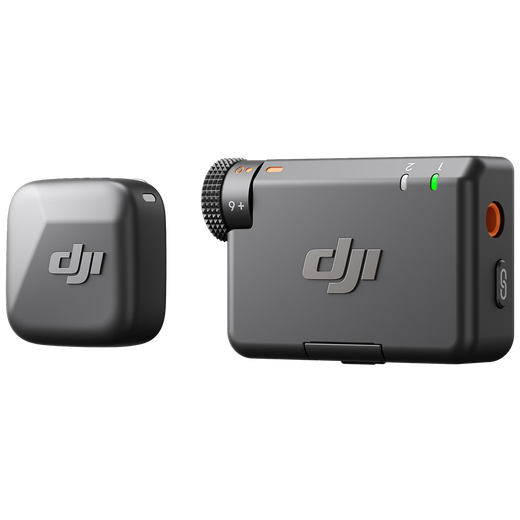 DJI Mic Mini mini wireless noise-cancelling lavalier microphone, outdoor interview live broadcast vlog mobile phone camera, high-quality sound button-type radio microphone, camera + mobile phone available, one-to-one, official standard, compatible with Android + Apple 15/16/17 series