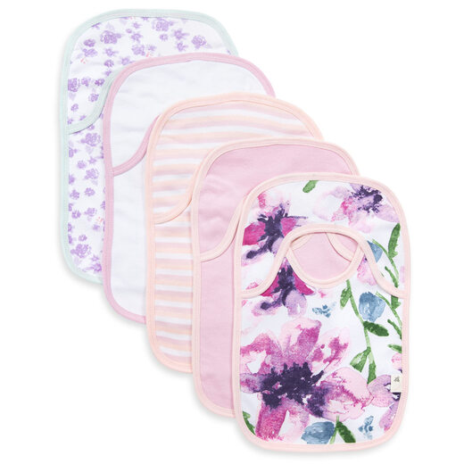 Burt's Bees Baby Burts Bees Baby Girls' Zippered Pajamas & Bibs Daylily 18 Months