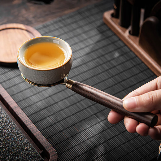 Xiangye Walnut Tea Ceremony Six Gentlemen Set Tea Set Accessories Complete Tea Needle Tea Clamp Coaster High-end Household Tea Making Tools