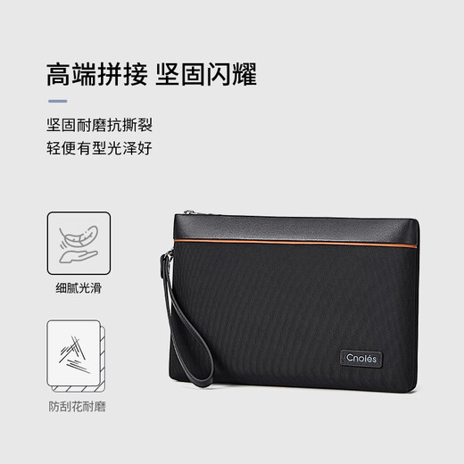 Cnoles Herrenkupplungsbeutel große Kapazität Multi-Karten-Position Luxus Münz Brieftasche Mobiler Speichertasche Geburtstagsgeschenk für Freund Ehemann