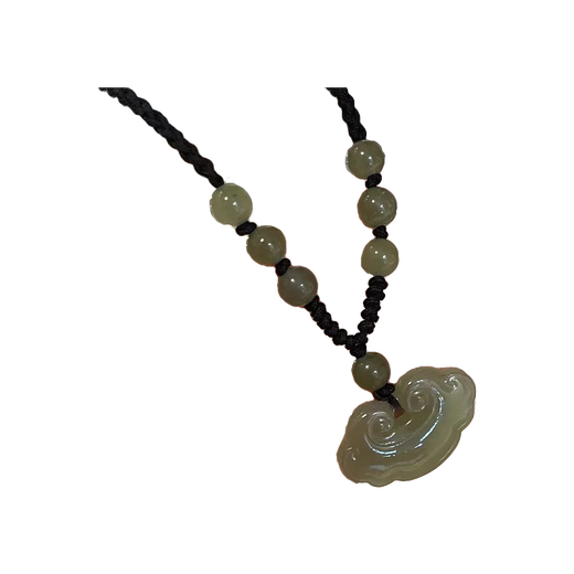 Idel Hotan jade safe lock necklace Ruyi lock jade pendant women's sweater chain Christmas gift for wife's birthday L2336 Hotan jade Ruyi lock necklace gift box + certificate