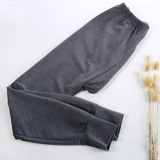 Zhixia Men's Autumn Pants Men's Middle-aged and Elderly Warm Pants Men's Loose Large Size Plus Thin Single-piece Underpants Men's Line Pants Leggings Without - Velvet Style - 1 Pack Suitable for Weight [100-130Jin [Jin is equal to 0.5 kg]]