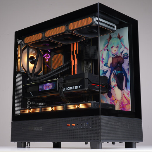 Peninsula Iron Box (PADO) Yinglong 360 Black Sea View Room ATX Desktop Computer Main Case (No A-pillar/Supports 360 water cooling/9 fan positions/4090 graphics card)